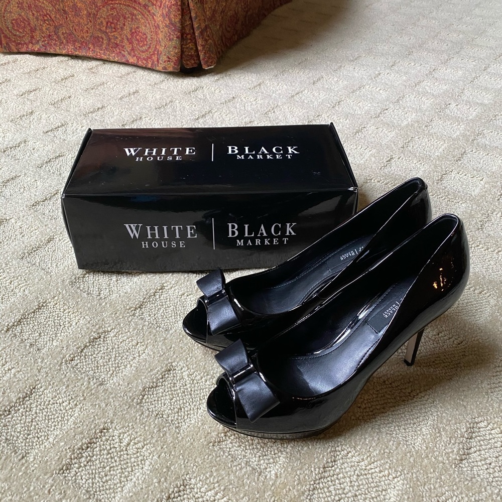 White House Black Market Starling Black Heels